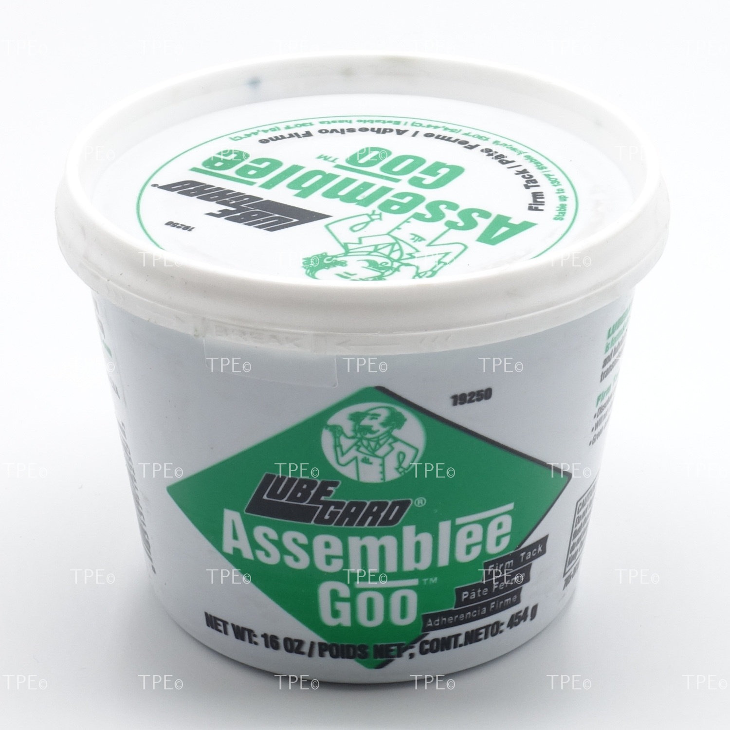 08.LU.19250 DESCRIPTION
ASSEMBLEE GOO is formulated for use as an assembly aid and lubricant for virtually any assembly application (including engines*). It provides helps facilitate the assembly process by holding components such as needle bearings and hydraulic seals in place. Assemblee Goo™ also provides the initial lubrication for the moving parts on the first start-up after service, preventing wear and scoring.

Our Assemblee Goos have been improved and are now formulated with our new LXE-XP™ additive to offer 'Extra Protection' against wear. This new technology now protects surfaces on a molecular level to offer unsurpassed anti-wear protection.

Simply apply to O-rings, seals, bearings, gaskets, sealing rings, bushings, thrust washers and more during the build process.

* Not for use on new camshaft lobe break-in when rebuilding overhead valve pushrod engines. Use a break-in product specific to that application.

FEATURES & BENEFITS
• Provides your choice of tack strength, firmer (GREEN) great for summer months and lighter tack (BLUE) great for winter months
• No water/soapy residue to contaminate new automatic transmission fluid
• Dyed green or blue to prevent misdiagnosing leaks
• Will not melt at shop temperatures
• Not harmful with prolonged skin contact
• Will not clog filters
• Dissolves quickly at operating temperatures
• Compatible with all transmission fluids
• Proprietary formula contains LXE-XP™ Technology