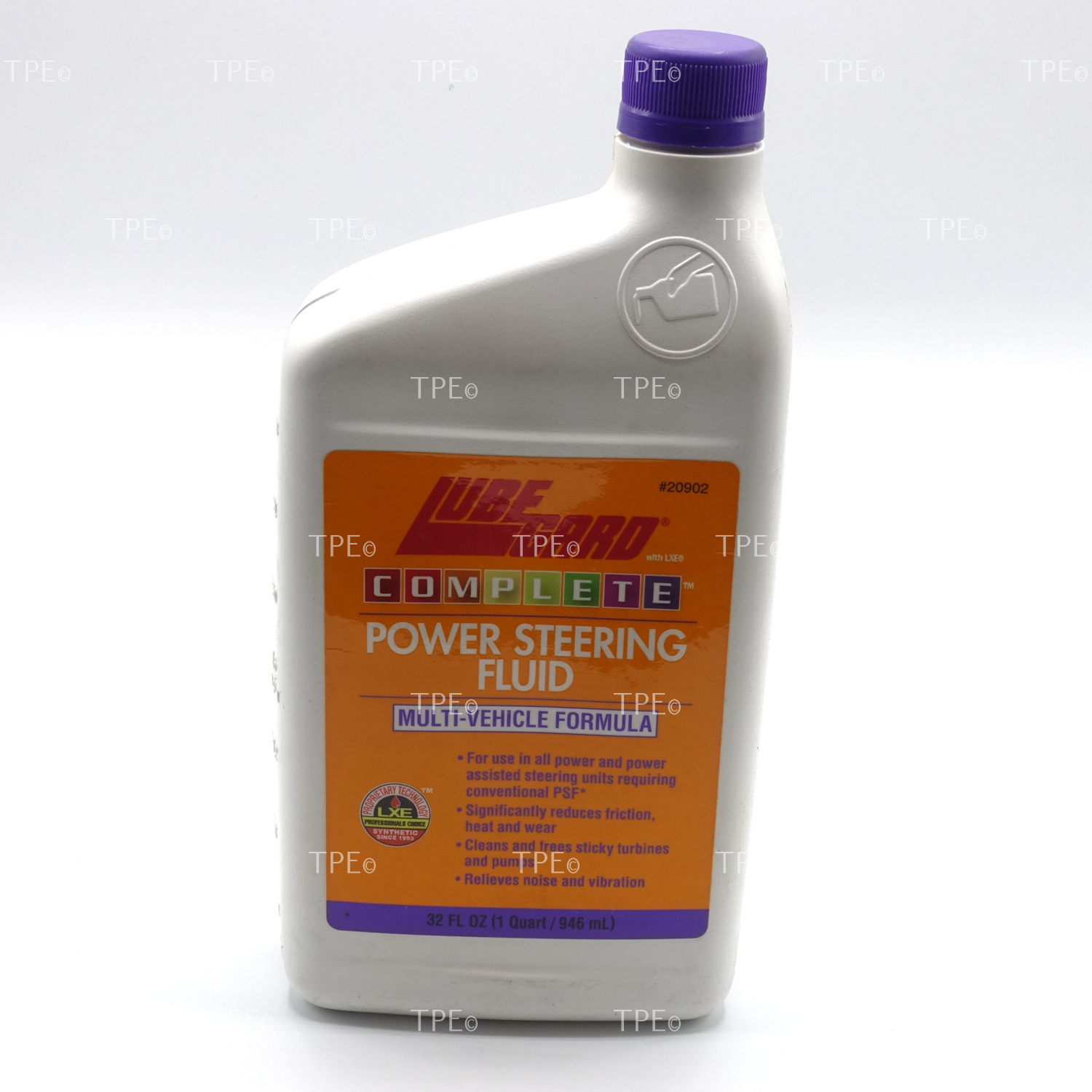 08.LU.20902 DESCRIPTION
LUBEGARD® COMPLETE™ POWER STEERING FLUID is a hydraulic fluid that is intermittently pressurized by a high shear, high friction pump and is used in a high shear turbine motor to aid in turning a car’s steering wheel. Since the fluid is subjected to hard, long term use, without regular changing intervals, it is critically important to provide extra anti-wear, anti-friction, and anti-corrosion components, as well as oxidation stability and a high flash point for fire protection. Power steering fluid is not interchangeable with automatic transmission fluid (ATF) because ATF does not have the anti-wear protection or shear stability needed to protect the power steering pump.

LUBEGARD® POWER STEERING FLUID is specifically formulated for power steering systems and is useful in hot and cold weather environments. Top quality base oils plus a full complement of performance additives provide excellent viscosity characteristics, shear stability, rust and corrosion protection, seal integrity, and detergency; while the patented LXE® (liquid wax ester) derivatives provide the extra friction and wear protection, oxidation stability, and heat rejection. The flash point of LUBEGARD® is equal to that of motor oils (above 475°F) and higher than that of ATF fluids.

BENEFITS:
• Relieve the whine and hum of power steering units.
• Cleans and frees up sticky turbines and pumps.
• Ensure a long, trouble-free life for the steering system.
• For use in all power and power assisted steering units.
• Reduces friction, heat, and wear
• Reduces noise and vibration
• Protects pumps and seals