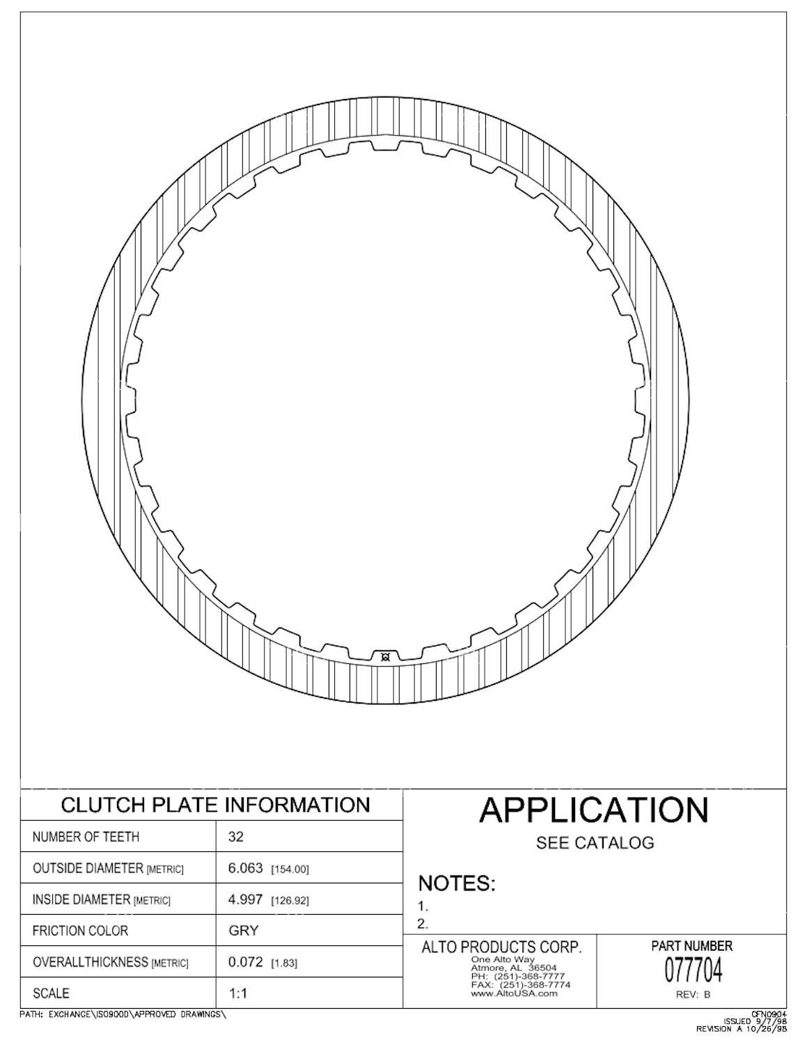 72.PF.04A Friction Plates